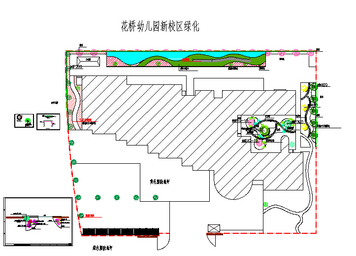 【上海】花桥幼儿园园林景观设计图纸
