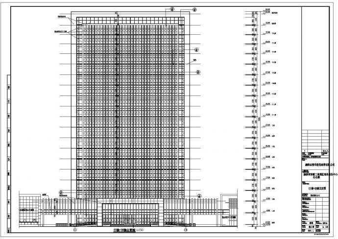 【江苏省】某地某高层办公楼建筑设计施工图_图1