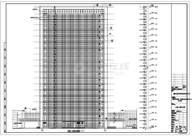 【江苏省】某地某高层办公楼建筑设计施工图-图二