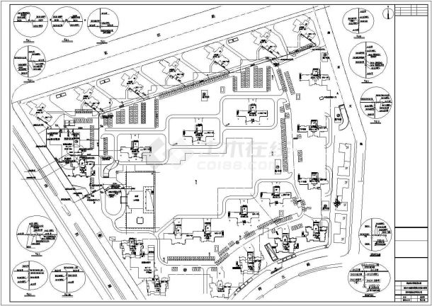 【津南】某小区市政给水中水管网总图-图一