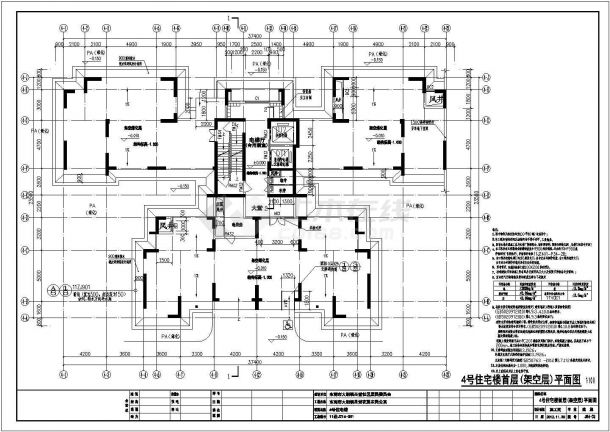 【广东省】某地某高层住宅建筑暖通设计施工图-图一
