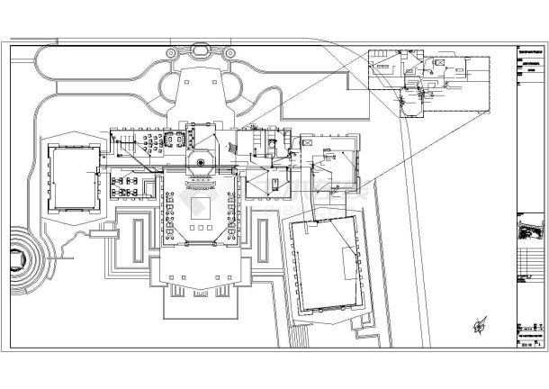 某地现代会所中心电气设计施工图纸-图二