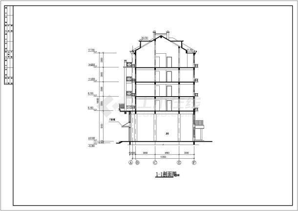 某地区两套住宅别墅建筑设计施工图纸-图一