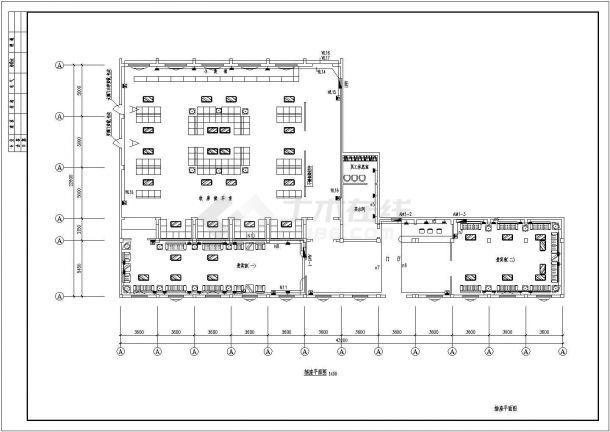 某地区火车站贵宾室电气装修CAD设计图纸-图二