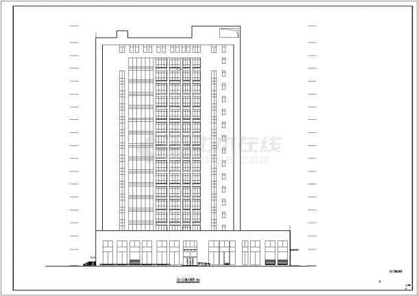 【江西省】某地某高层服务办公楼建筑设计施工图-图二