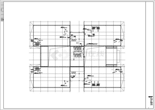 【湖北省】某地某学校图书馆暖通设计施工图-图一