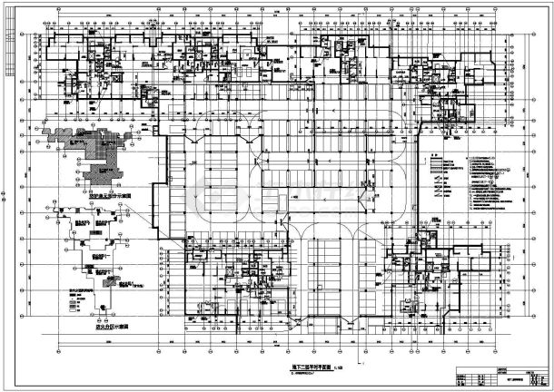 【湖南省】某地某住宅区地下室建筑施工图-图一