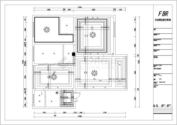 高新农村住宅楼一楼家装详细施工图-图一