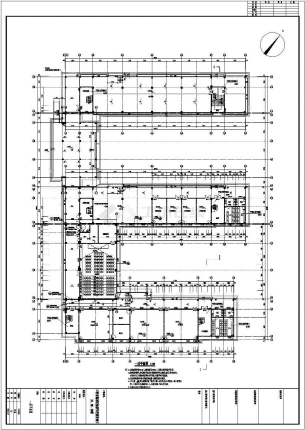 小学4层教学楼建筑设计施工图-图一