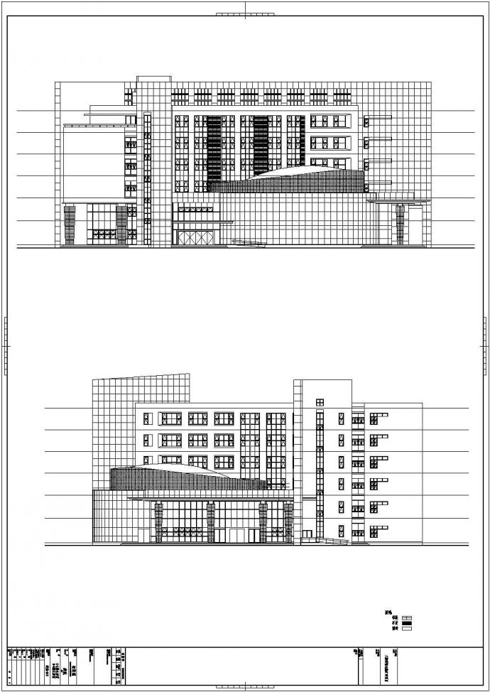 某大学六层教学楼建筑施工图（含报告书）_图1