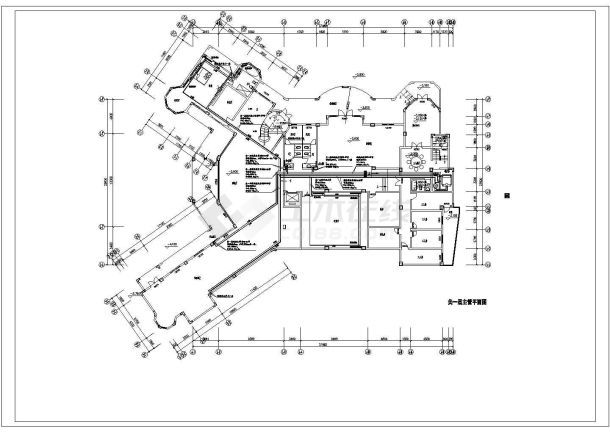 某地区大型别墅采暖设计CAD施工图-图二
