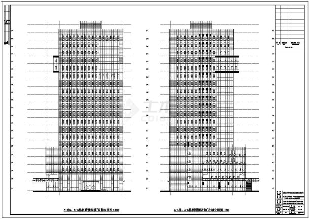 【广东】某地某高层综合办公楼全专业施工图-图一