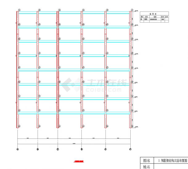 8层钢结构住宅楼结构图（计算书、部分建筑）-图二