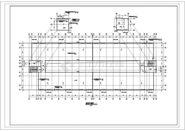 【江西】五层现代风格市级职业技工学校全套设施设计施工图-图一