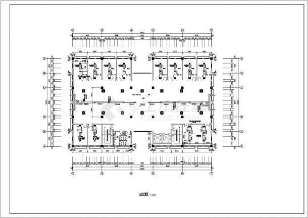 某地区办公楼空调设计CAD平面布置图-图二