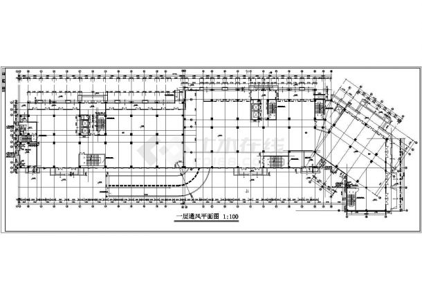 某地区建筑地下室通风设计CAD施工图-图二