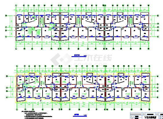 4320平米七层框架住宅楼建筑结构施工图（毕业设计）-图二