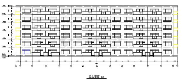 6000平米六层框架住宅楼建筑施工图（毕业设计)-图一