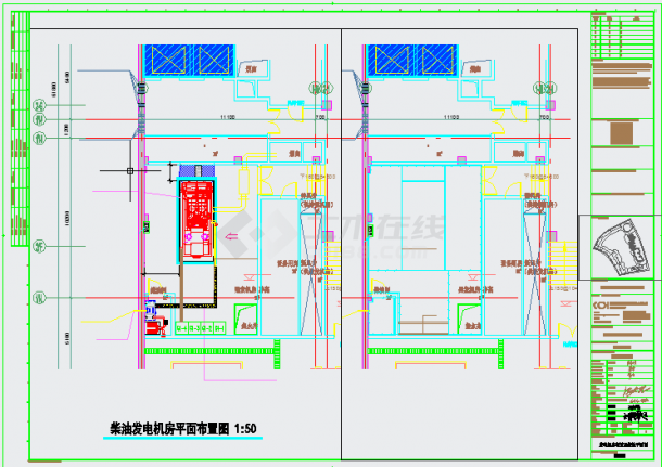 无锡万达文旅城强电施工设计CAD图-图一