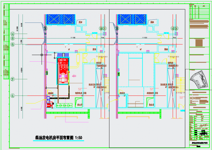 无锡万达文旅城强电施工设计CAD图_图1