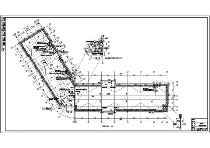某地五层中小型中学建筑设计平面图_图1