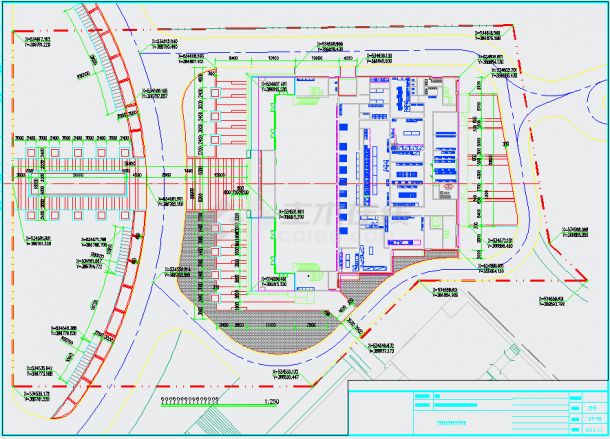 某学生食堂室外景观工程设计施工图-图二