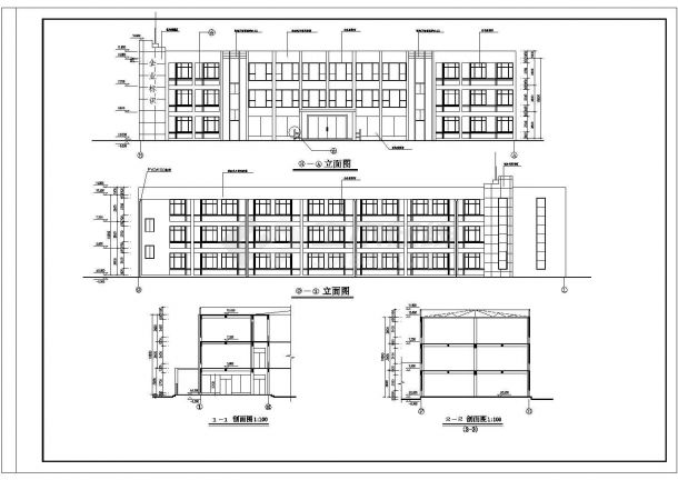 黑龙江省某三层厂房全套设计施工图-图一
