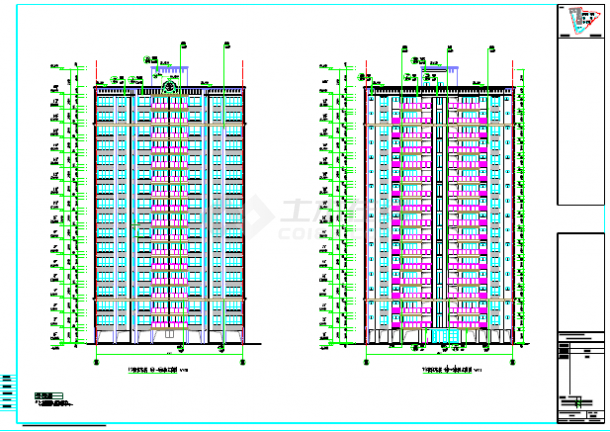 【东莞】市某地17层高层住宅全专业设计施工图-图一
