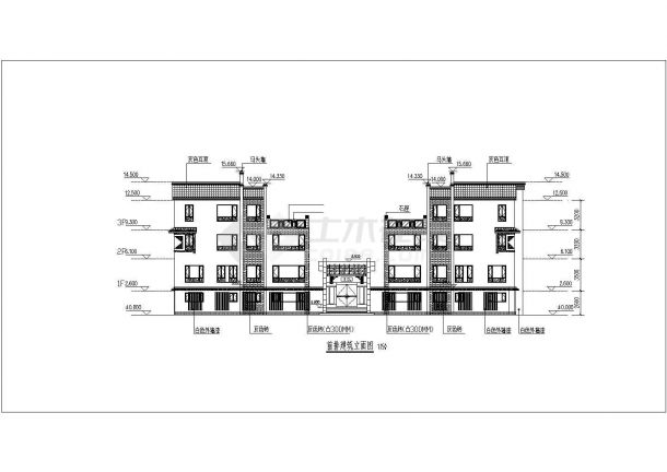 某地区中式风格四合院建筑方案（含效果图）-图二