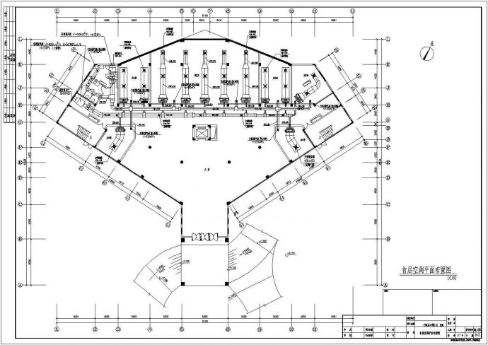 湖南某地区写字楼空调设计CAD施工图_图1