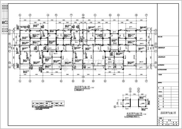 某18层框架剪力墙结构住宅楼结构cad施工图-图二