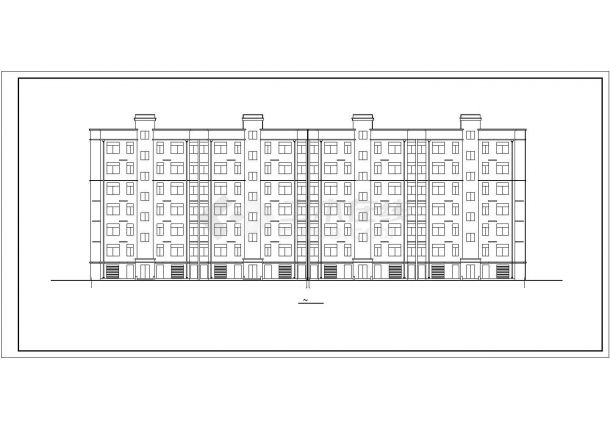 【河南省】某砖混结构6层住宅建筑设计施工图-图二