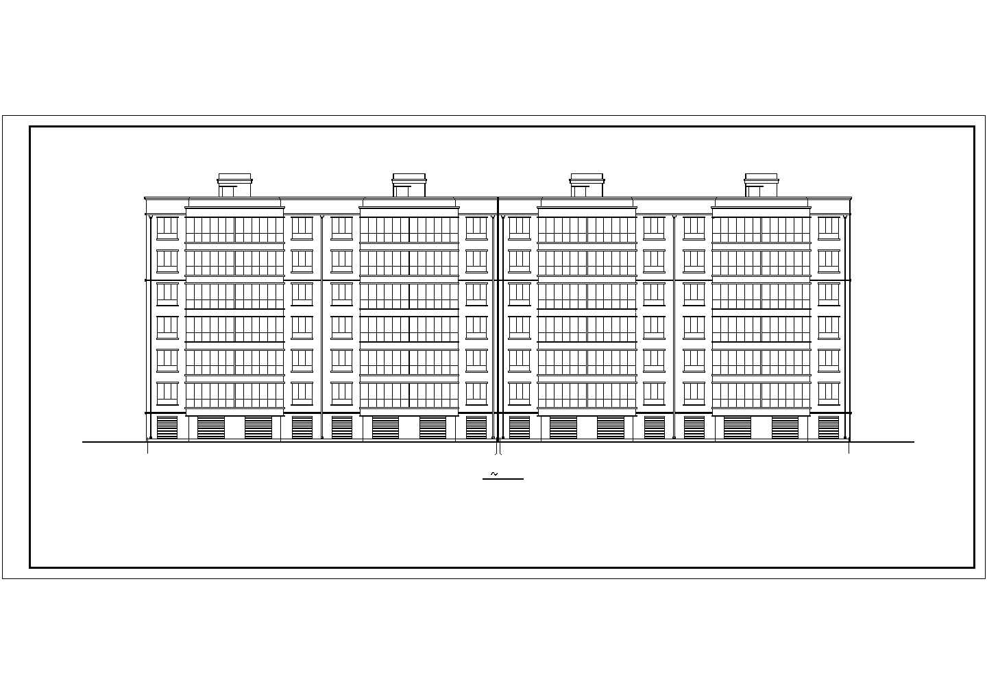 【河南省】某砖混结构6层住宅建筑设计施工图