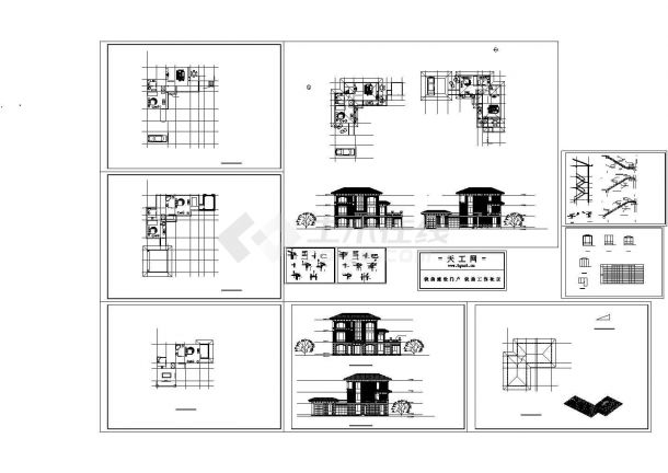 某地区私人别墅建筑设计施工图-图一