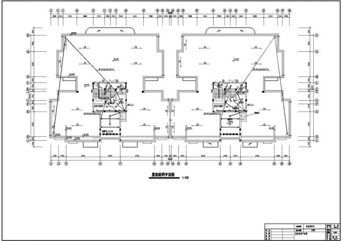 某地区小高层住宅电气施工设计CAD图_图1