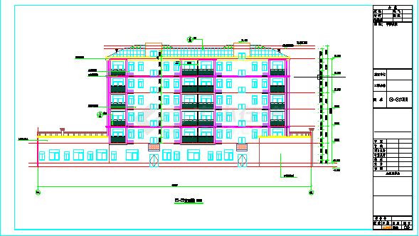 【湖北】六层框架结构三级复杂程度住宅建筑施工图-图二