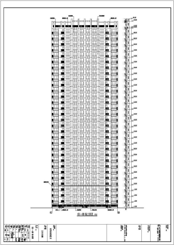 【辽宁】高层涂料外墙塔式住宅建筑施工图（含多套方案）-图一