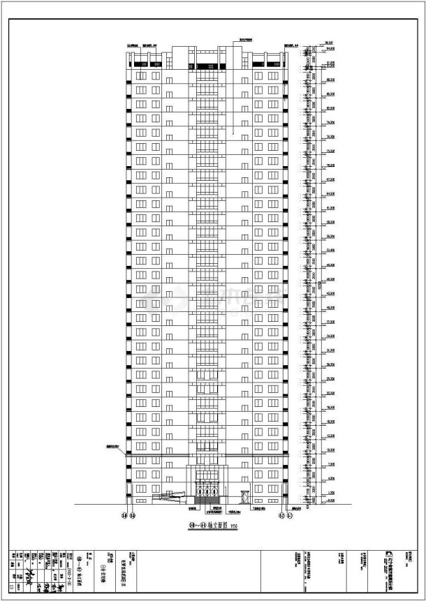 【辽宁】高层涂料外墙塔式住宅建筑施工图（含多套方案）-图二
