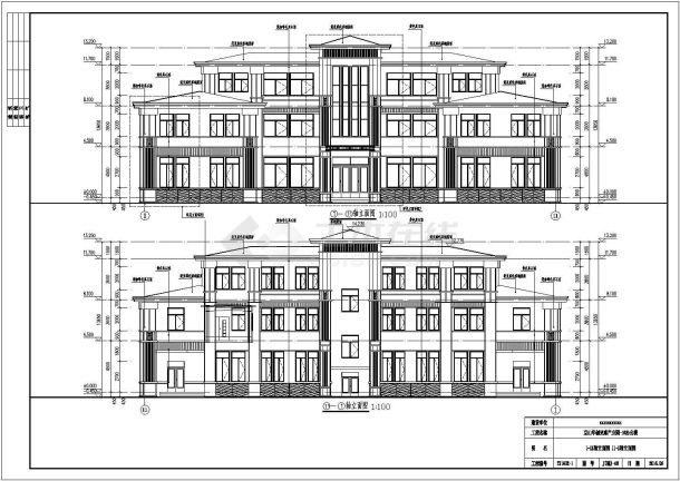 某产业园内部3层办公楼建筑结构设计施工图-图二