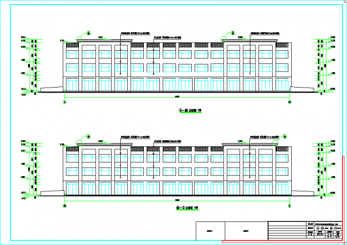 3层框架结构沿街商铺建筑CAD设计施工图_图1