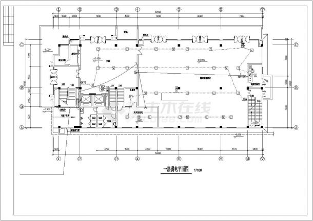 某酒店建筑弱电设计施工CAD图纸-图二