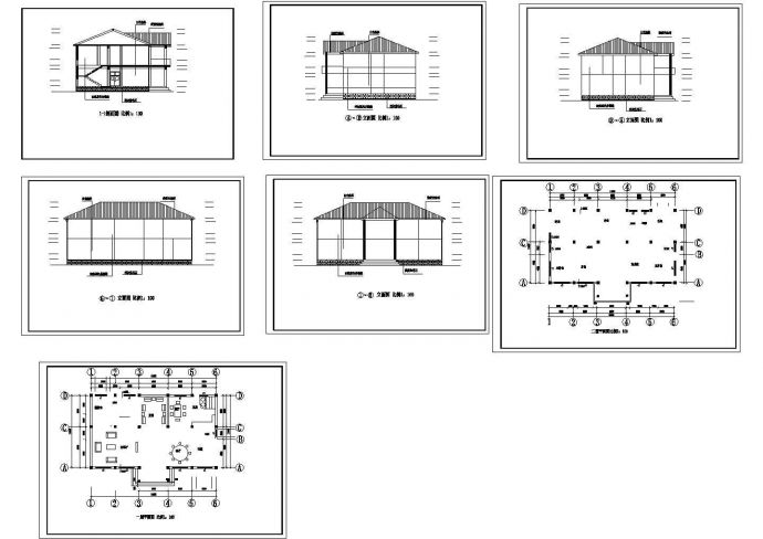 某二层别墅外形设计方案图纸_图1