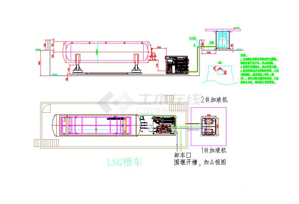 LNG加气站-加液机管道走势设计图-图一