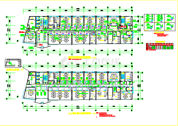 高层商业办公酒店综合建筑空调通风及防排烟系统设计施工图（含机房设计）-图一