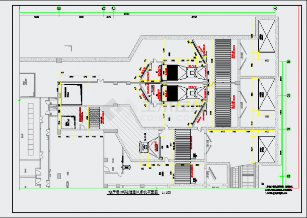 【湖南】现代大型地铁站空调通风及防排烟系统设计施工图（大院设计）-图二