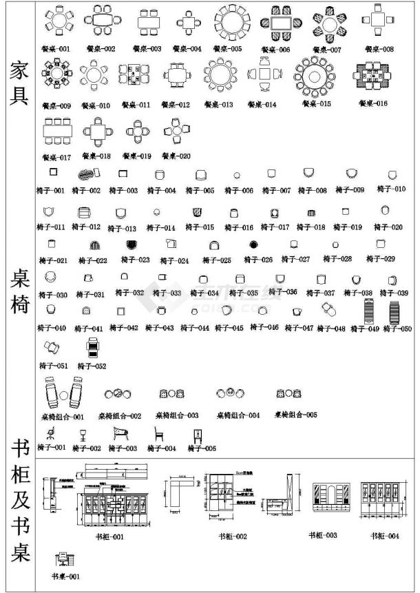 安徽省地区常用CAD建筑材质设计总图-图一