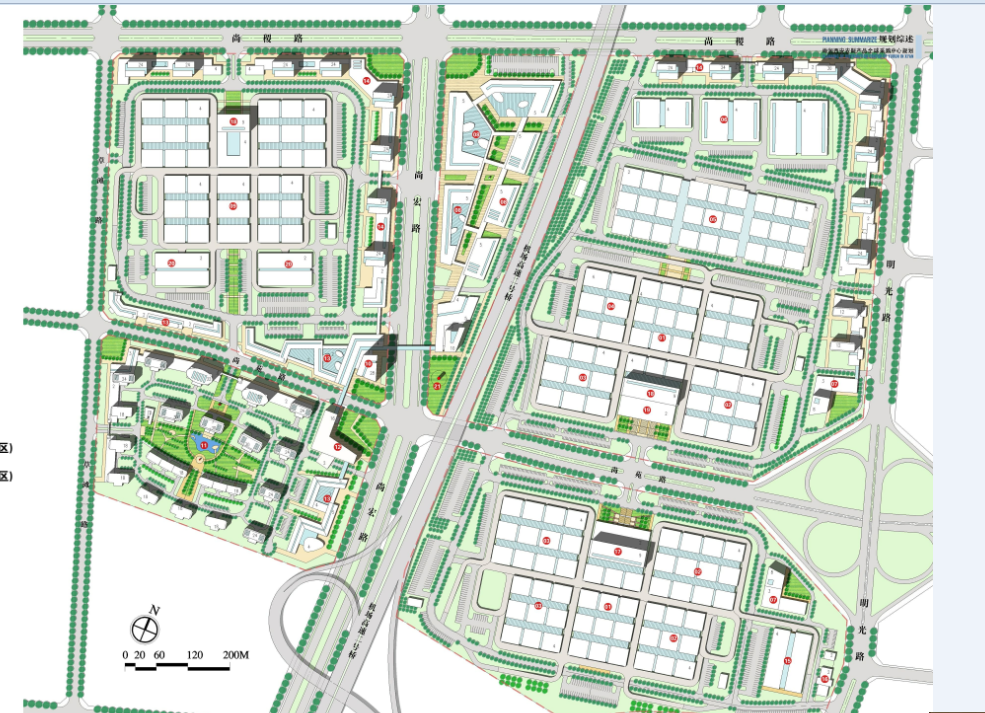 大型商业区规划及单体设计方案文本（jpg图片）