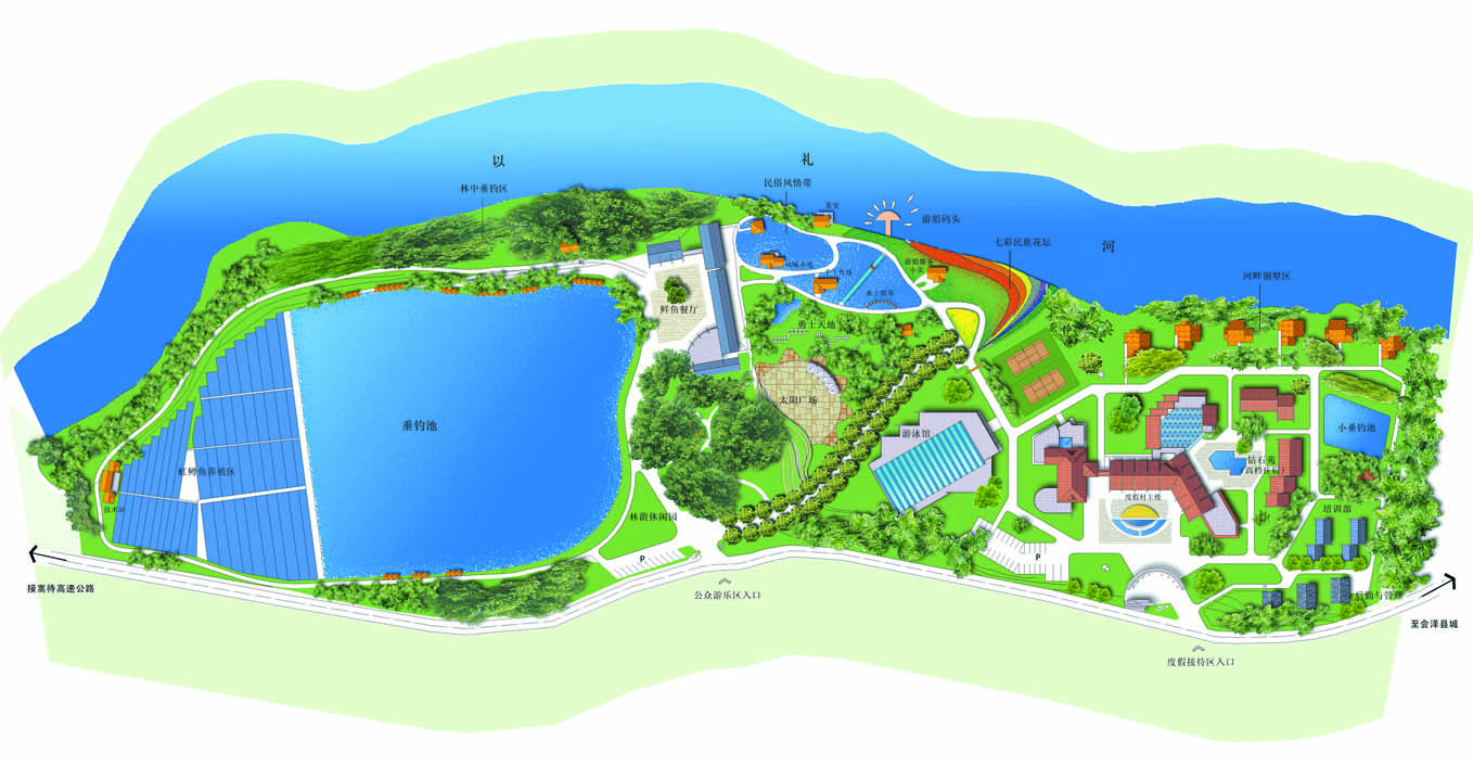 云南曲靖沿河公园景观设计方案