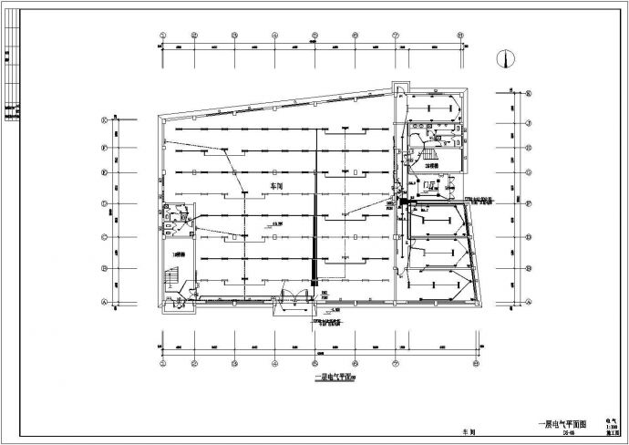 某地三层服装车间电气设计施工图纸_图1