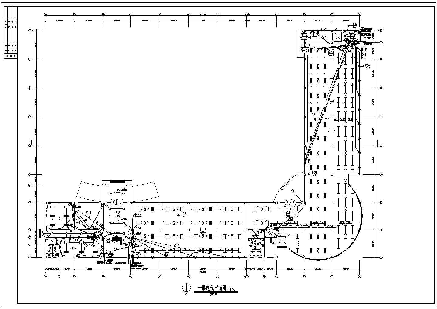 某地三层车间厂房电气设计施工图纸